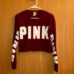 Victoria’s Secret PINK Crop Top Long Sleeve